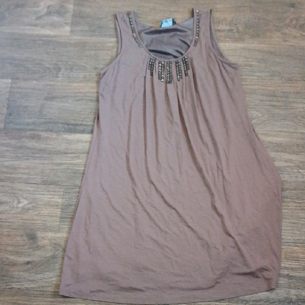 Cynthia Rowley Brown Studded Dress.